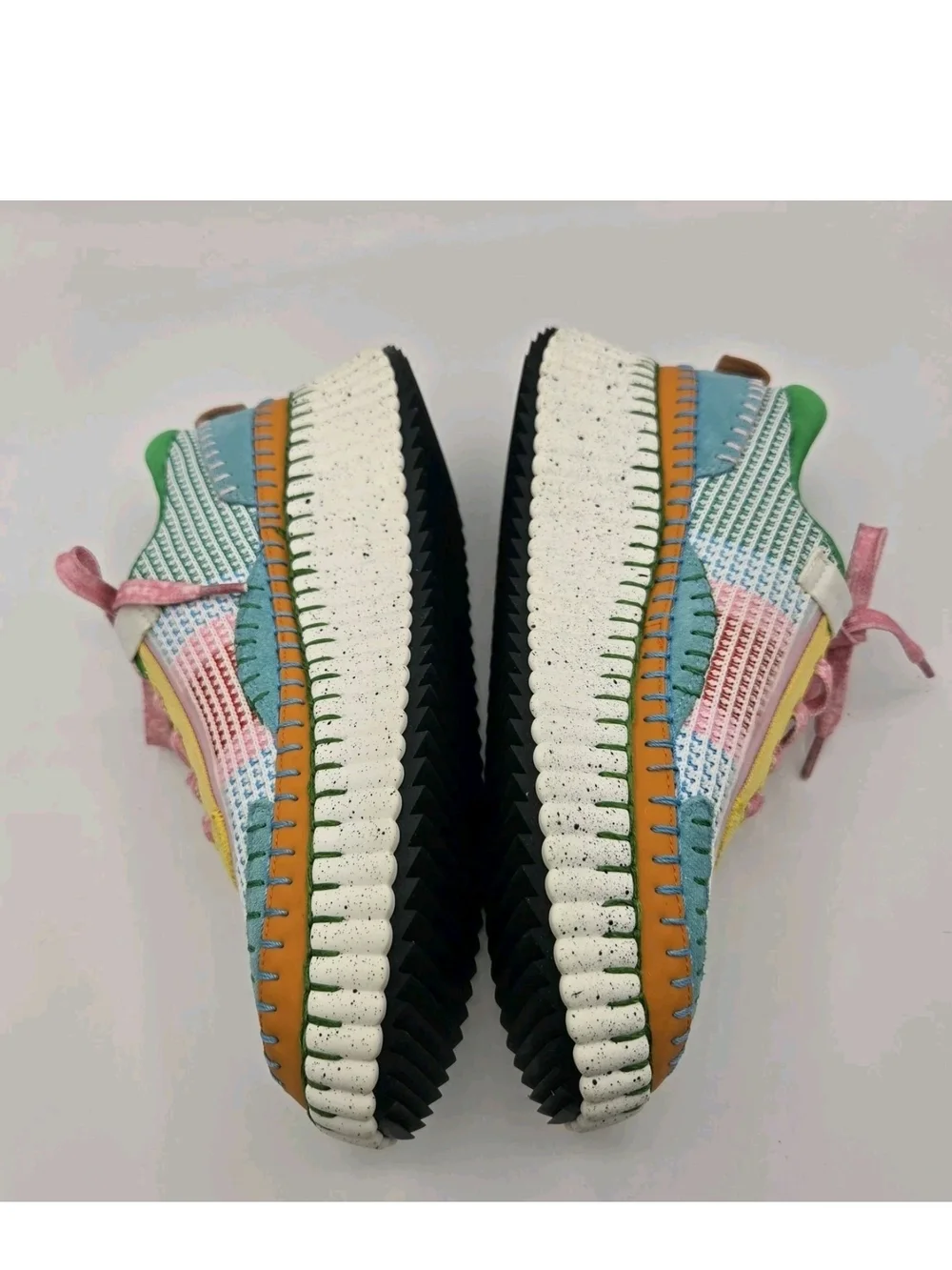 Django & Juliet Copen DJ Pastel Platform Sneakers Mesh Knit Womens 39 8 8.5
